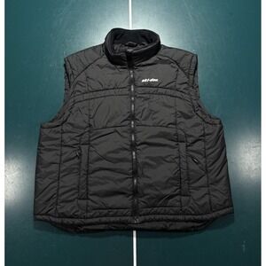 Ski-doo Quilted Vest Men's 2XL Black Puffer Primaloft Full Zip Snowmobile BRP